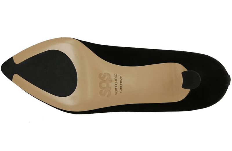 Moxie Black Suede Right Sole View