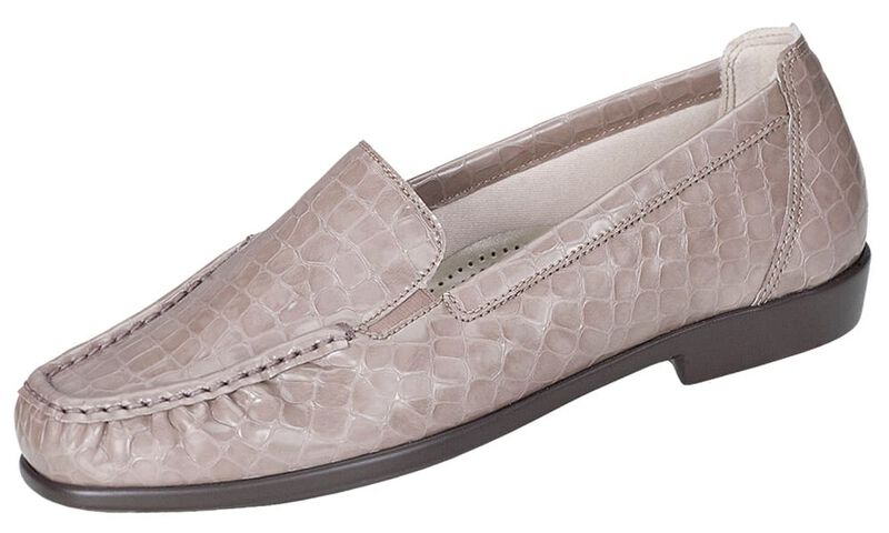 Joy Taupe Croc Left .75 View