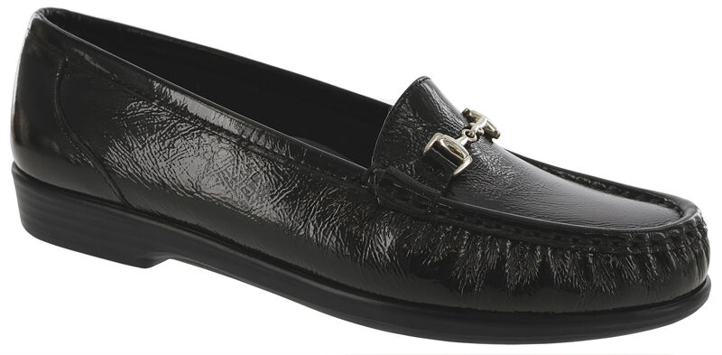 Metro Slip On Loafer, Black Patent, large