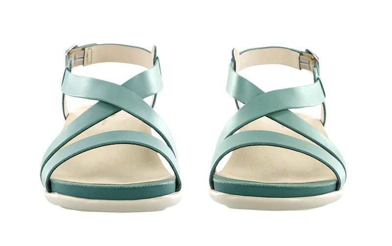 Nouveau Cross Strap Heel Sandal - Teal, , large