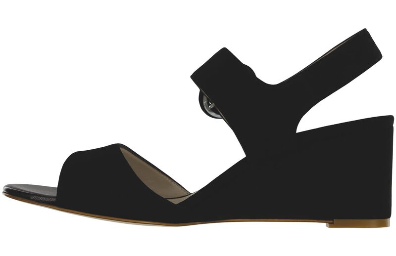 Carine Black Suede Right Side View