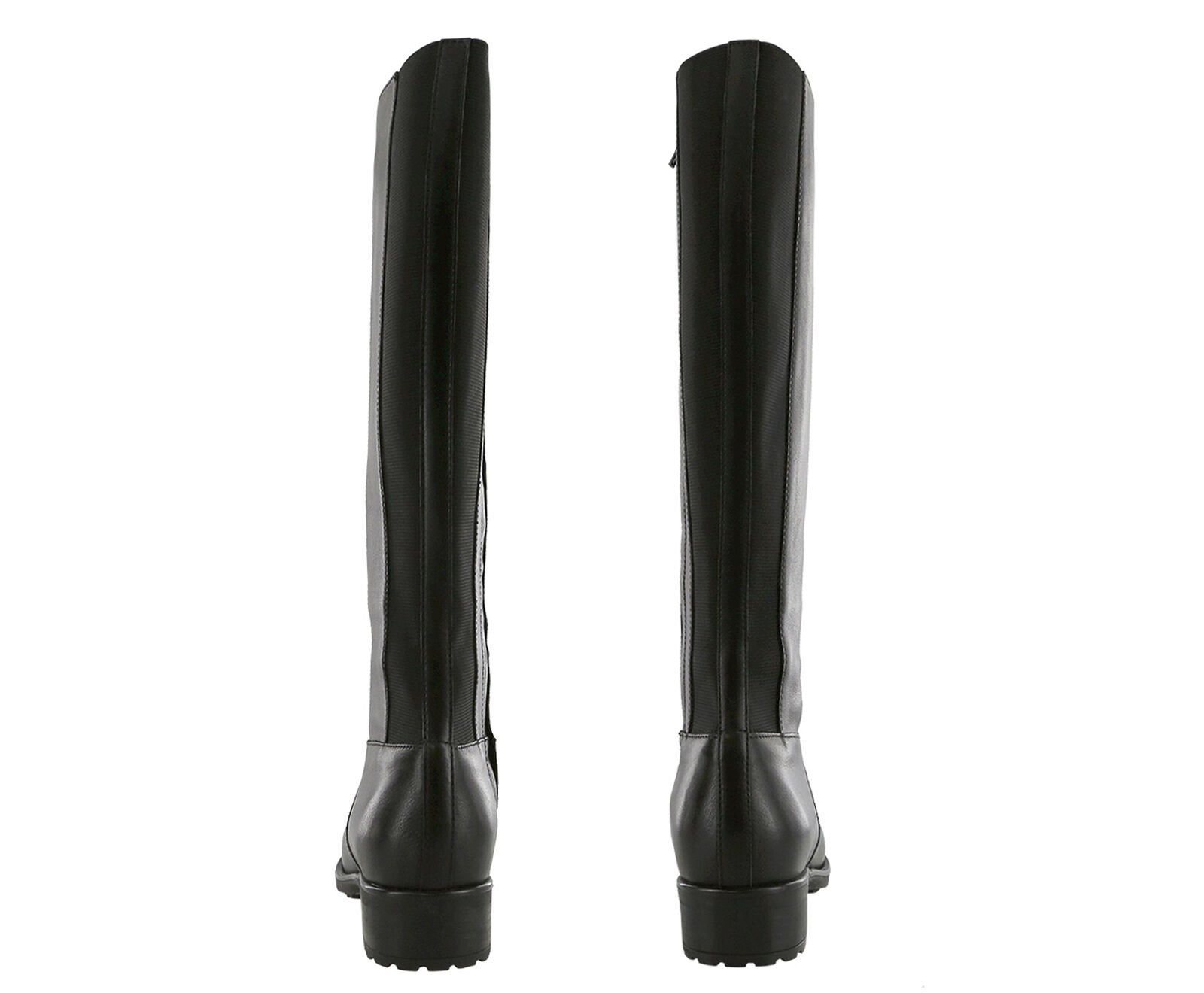 Black leather shop tall womens boots