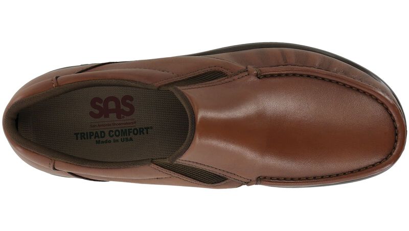 Side Gore Antique Tan Left Top View