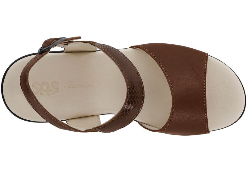 Heather Quarter Strap Wedge Sandal - Henna Weave, , large