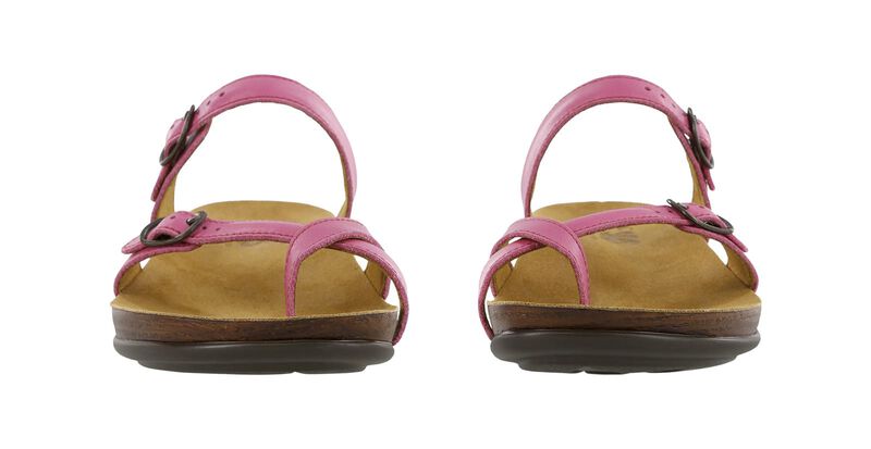 Shelly Toe Loop Slide Sandal, Passion Pink, large