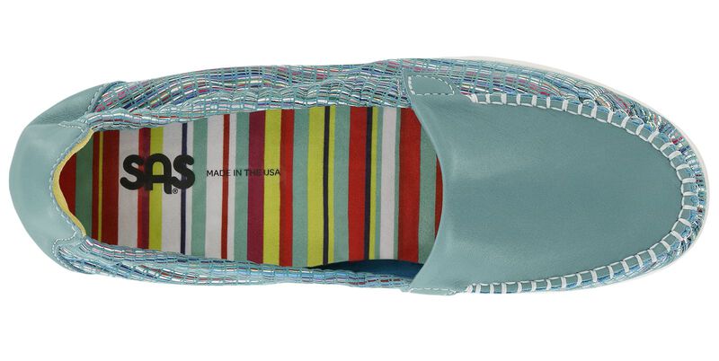 Sunny Slip On Loafer - Turquoise Rainbow, , large