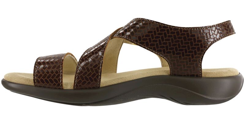 Laguna Cross Strap Sandal - Weave Henna, , large