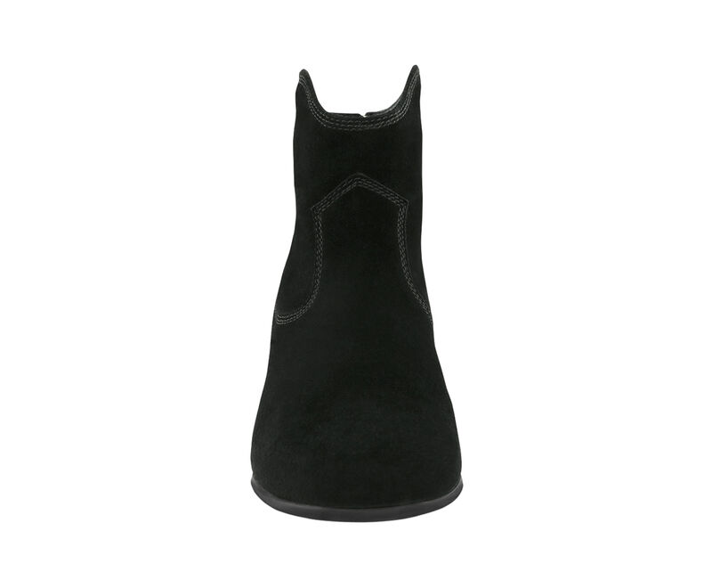 Dylan Black Suede Right Front View