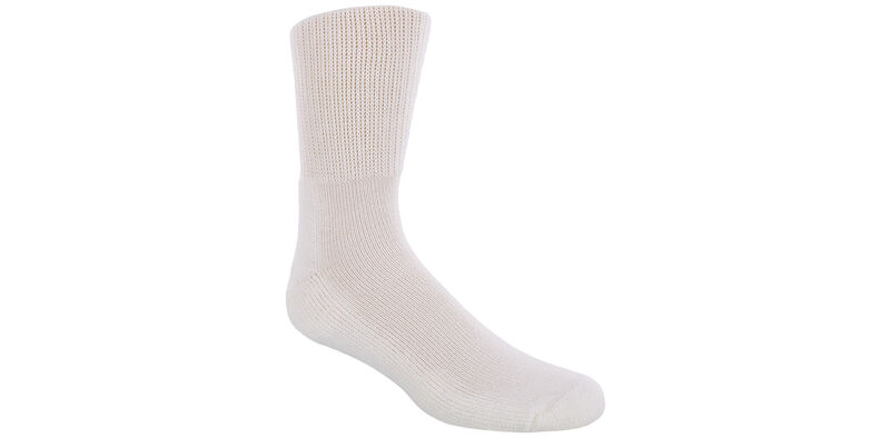 Thorlo Health Padds X-Large White Socks Model View