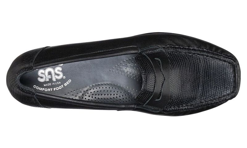 Penny J Slip On Loafer, Black, large