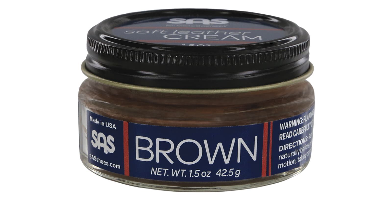 SAS Shoe Cream Brown Shoe Care