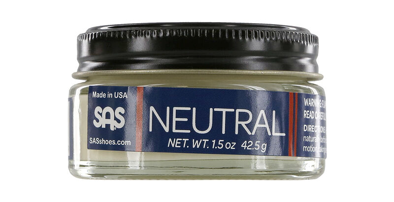 Soft Leather Cream Jar Neutral Front View