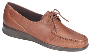Petra Lace Up Loafer - Tan