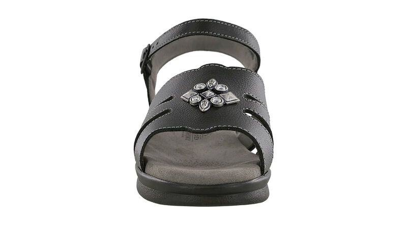 Helena Quarter Strap Sandal - Black, , large