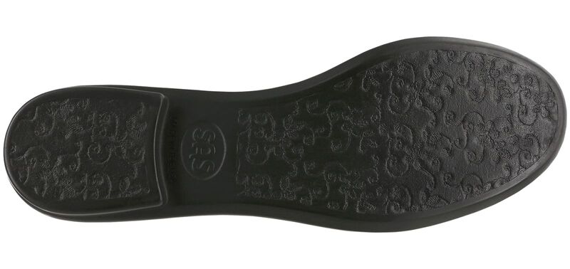 Scenic Black-Black Patent Left Sole View