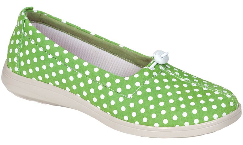 Funk Active Slip On Loafer, Verde Dot, large