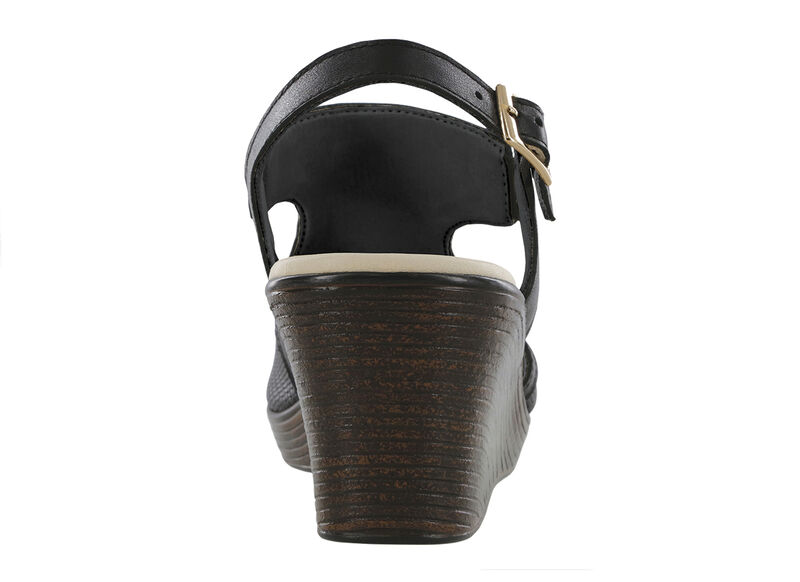 Rosa Woven Black Right Rear View