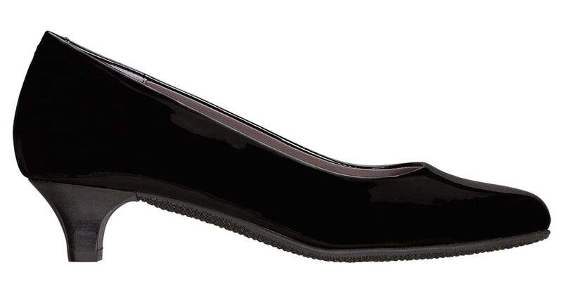 Elaine Black Patent Left Side View