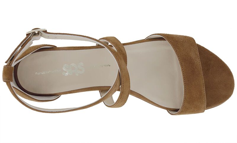 Simone Tan Suede Left Top View