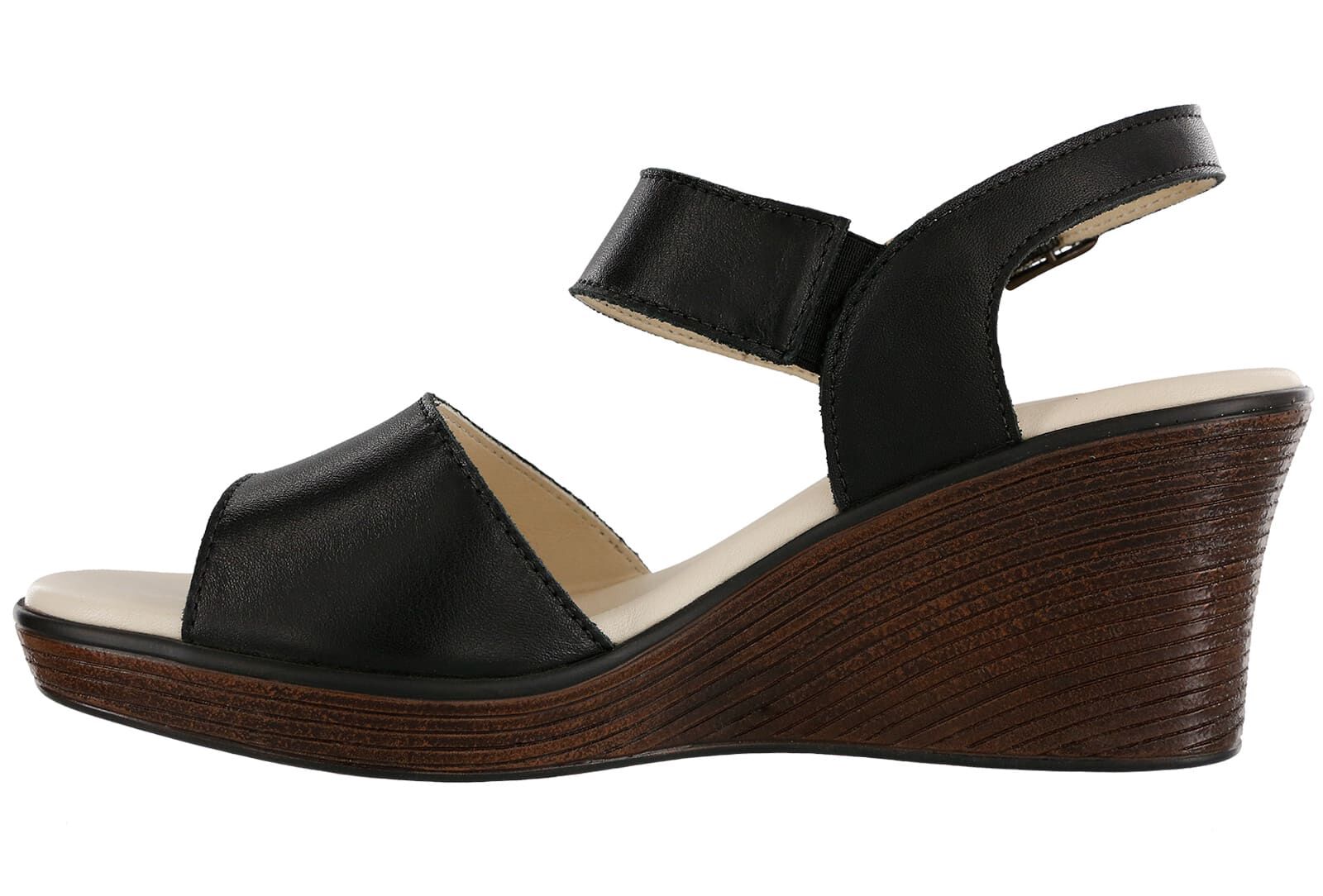 Heather Quarter Strap Wedge Sandal | SAS Shoes