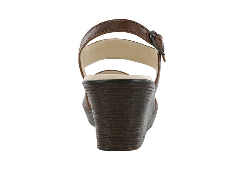 Heather Quarter Strap Wedge Sandal - Henna Weave, , large