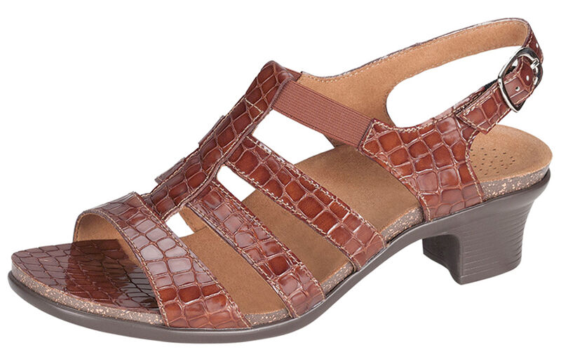 Allegro Cognac Croc Left Side View