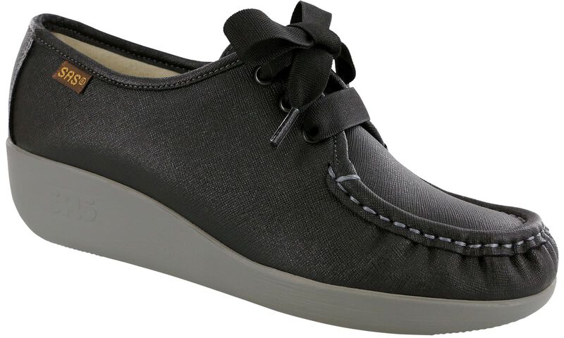 Bounce Lace Up Moc, Raven, large