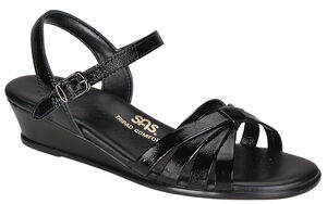 Strippy Quarter Strap Wedge Sandal