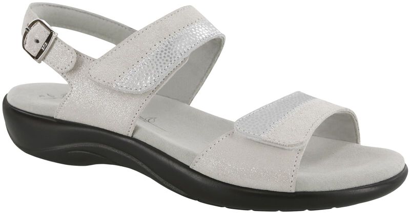 Nudu Heel Strap Sandal - Silver Mist, , large