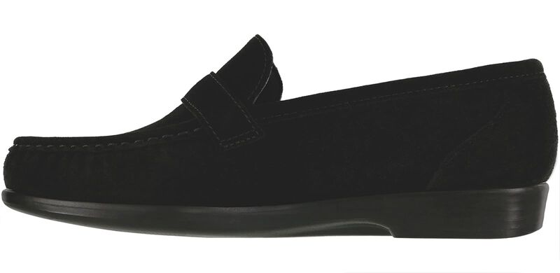 Lara Black Suede Left Side View
