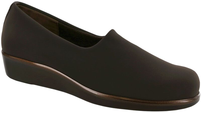 Bliss Slip On Wedge, Brown, large
