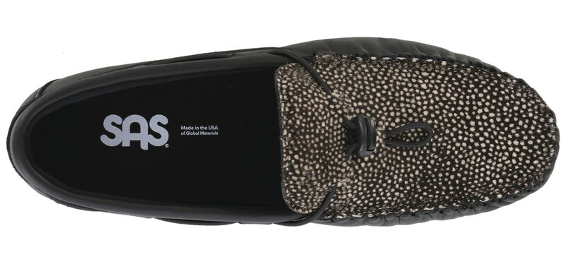 Running Late-X Black Chital Top