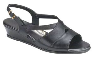 Caress Cross Strap Wedge Sandal