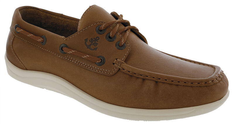 Decksider Lace Up Boat Shoe, Old Sand, large