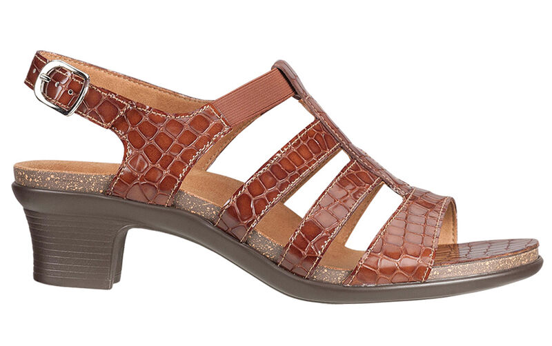 Allegro Cognac Croc Right Side View
