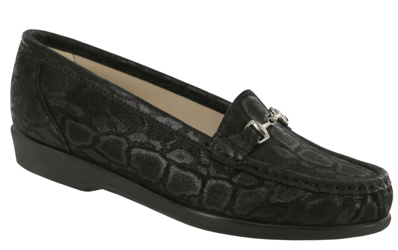 black slip on loafers womens