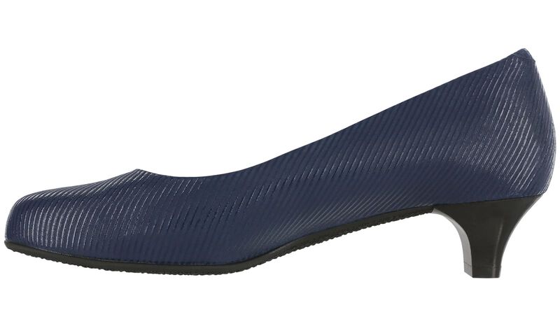Elaine Navy Stripe Right Side View