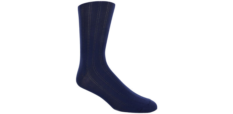 Mayo Trouser Socks Medium Navy Model View