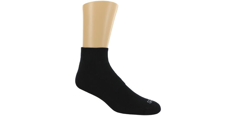 SAS Women&#39;s QTR Walker Socks Large Black Model View