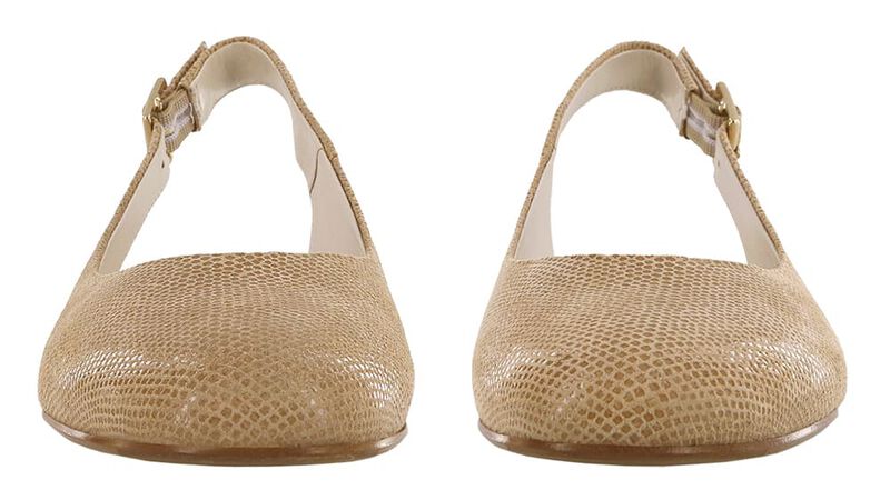 Chloe Slingback Flat - Champagne, Champagne, large
