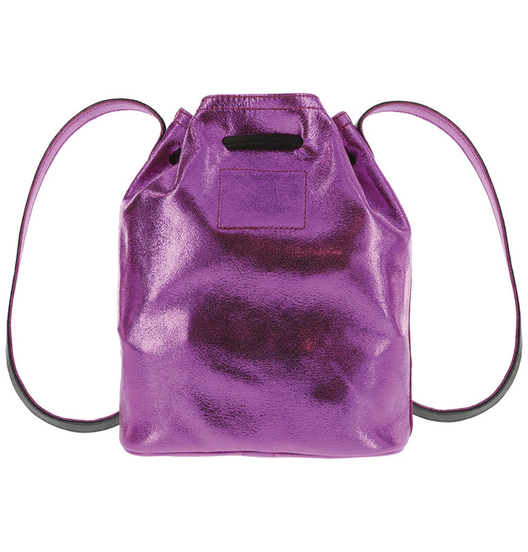Gracie LTD Drawstring Bag Pink Sparkle Rear View