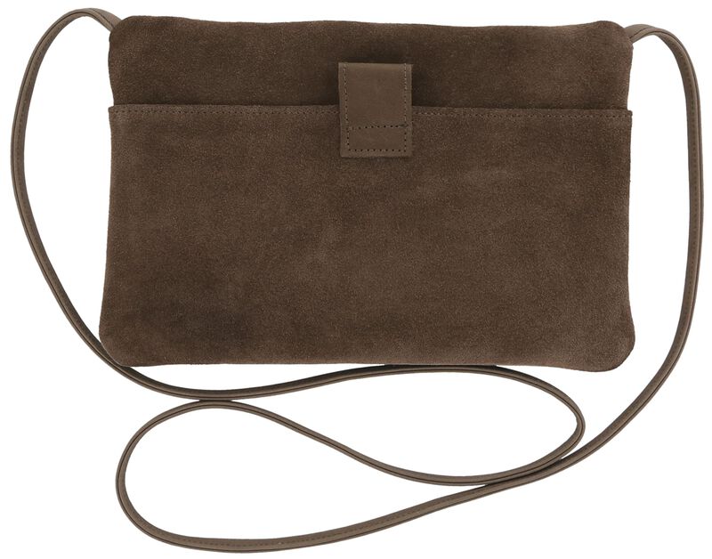 Perla Crossbody Handbag, Teddy / Darkwood, large