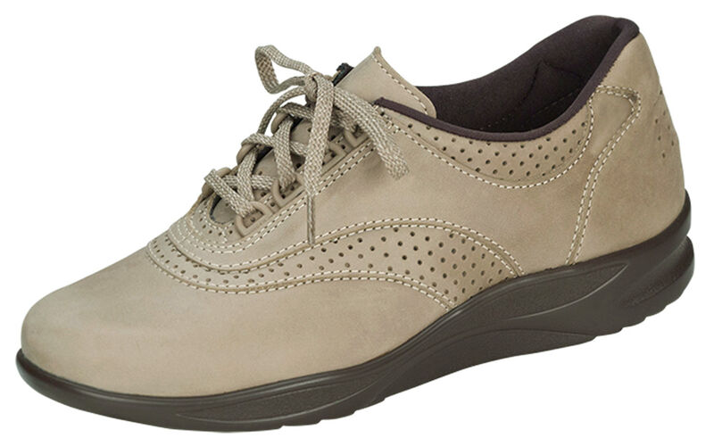 Walk Easy Sage Nubuck Left .75 View