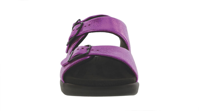 Relaxed LTD Heel Strap Sandal Pink Sparkle Front View