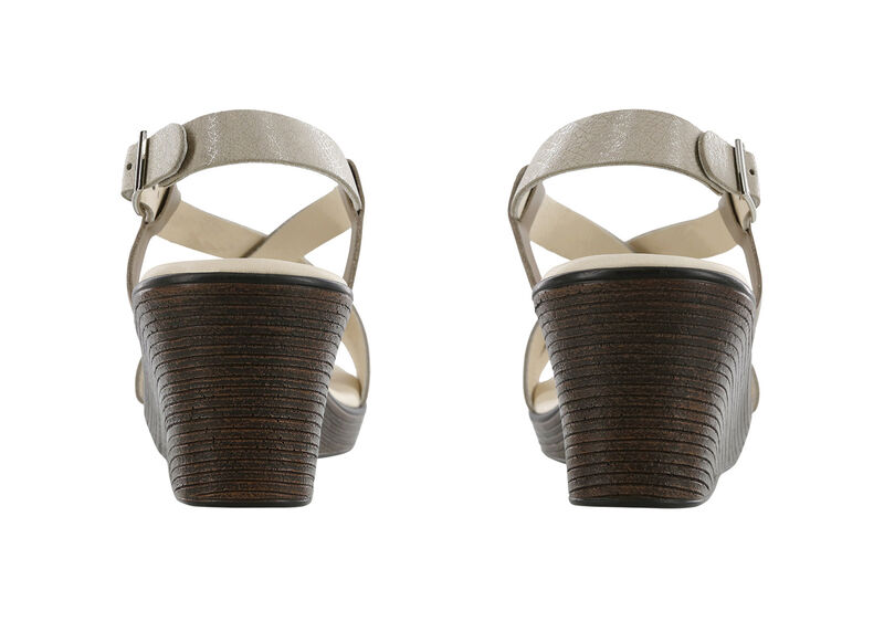 Delight Cross Strap Wedge Sandal - Linen Web, , large