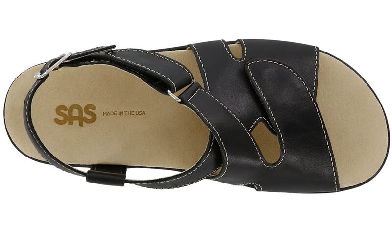 Huggy Cross Strap Sandal, Nero, large