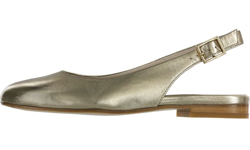 Chloe Slingback Flat - Gold, Gold, large
