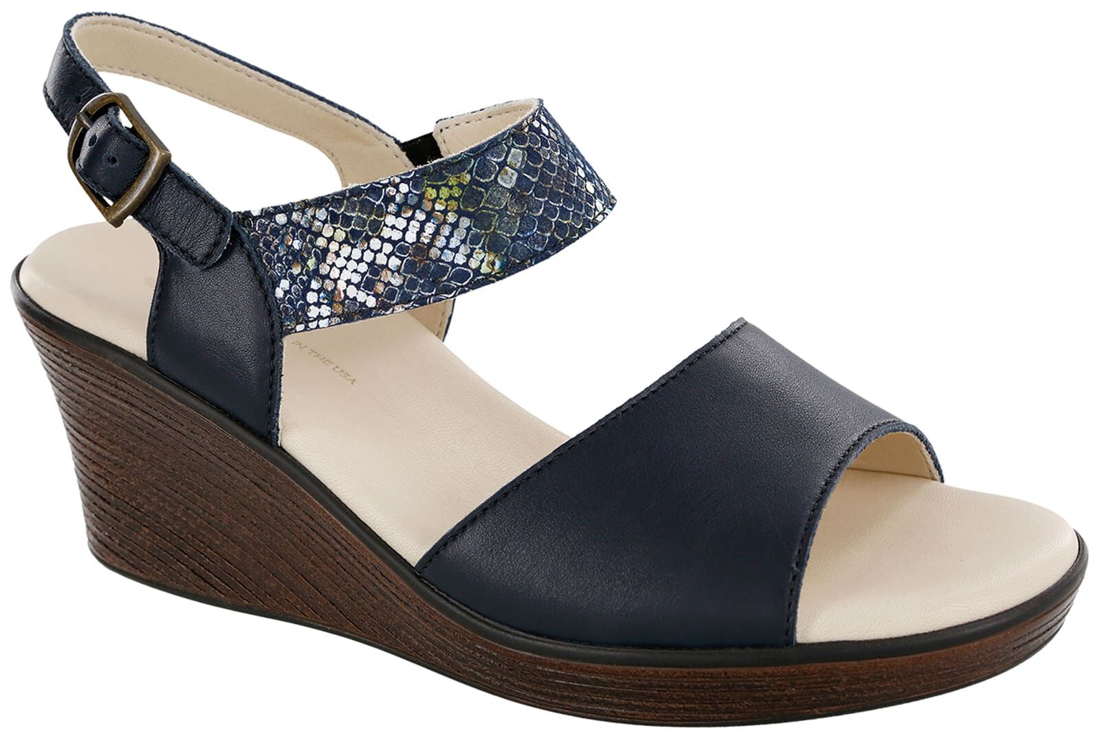 Heather Quarter Strap Wedge Sandal | SAS Shoes