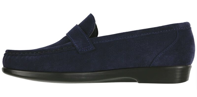 Lara Navy Suede Left Side View