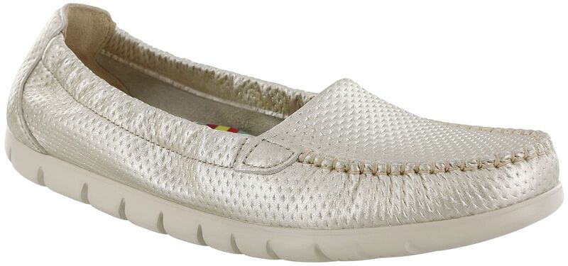 Sunny Slip On Loafer, Gold, large